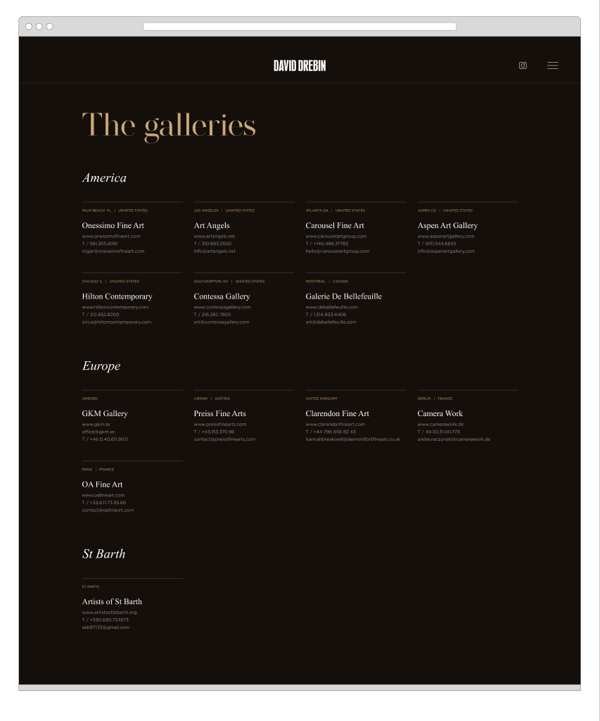 Gallery directory