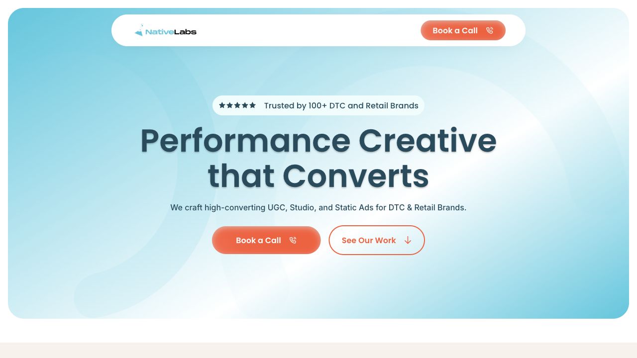 Native Labs homepage